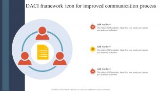 DACI Framework Icon For Improved Communication Process
