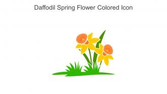 Daffodil Spring Flower Colored Icon In Powerpoint Pptx Png And Editable Eps Format