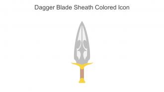 Dagger Blade Sheath Colored Icon In Powerpoint Pptx Png And Editable Eps Format