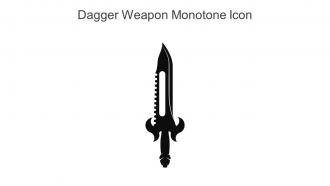 Dagger Weapon Monotone Icon In Powerpoint Pptx Png And Editable Eps Format