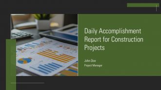 Daily Accomplishment Report For Construction Projects PPT Summary AT