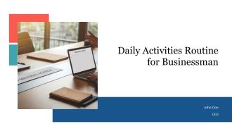 Daily Activities Routine For Businessman PPT PowerPoint AT