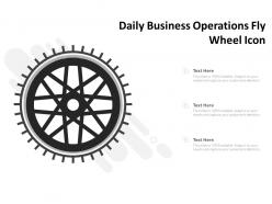 Daily business operations fly wheel icon