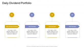 Daily Dividend Portfolio In Powerpoint And Google Slides Cpb
