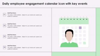 Daily Employee Engagement Calendar Icon With Key Events