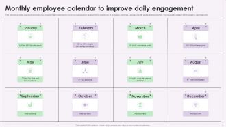 Daily Employee Engagement Calendar Powerpoint Ppt Template Bundles
