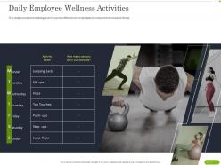 Daily employee wellness activities ppt powerpoint presentation professional ideas