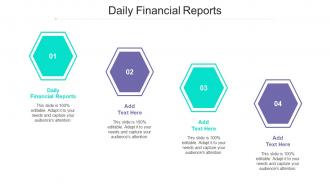 Daily Financial Reports Ppt Powerpoint Presentation Summary Information Cpb
