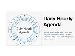 Daily hourly agenda ppt background template