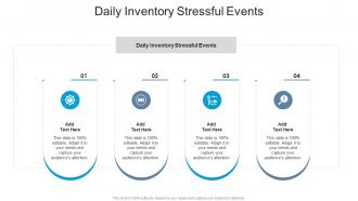 Daily Inventory Stressful Events In Powerpoint And Google Slides Cpb