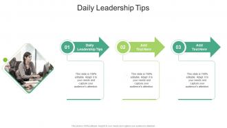 Daily Leadership Tips In Powerpoint And Google Slides Cpb