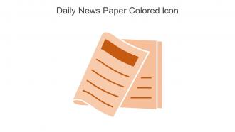 Daily News Paper Colored Icon In Powerpoint Pptx Png And Editable Eps Format