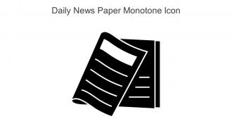 Daily News Paper Monotone Icon In Powerpoint Pptx Png And Editable Eps Format