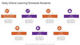 Daily Online Learning Schedule Students In Powerpoint And Google Slides Cpb