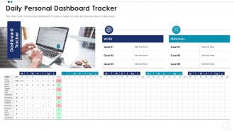 Daily personal dashboard tracker employee professional growth ppt sample