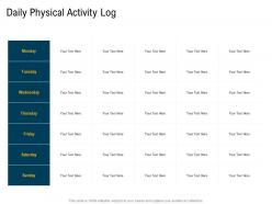 Daily physical activity log m3105 ppt powerpoint presentation icon skills