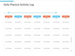 Daily Physical Activity Log Office Fitness Ppt Introduction