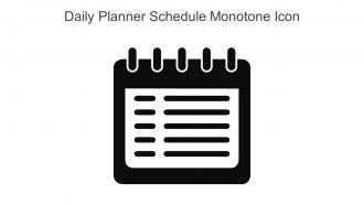 Daily Planner Schedule Monotone Icon In Powerpoint Pptx Png And Editable Eps Format