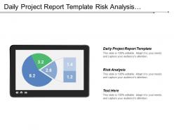 Daily project report template risk analysis business flow diagram cpb