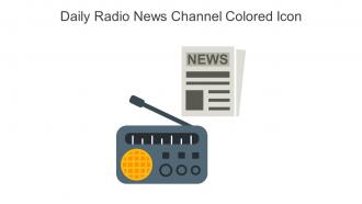 Daily Radio News Channel Colored Icon In Powerpoint Pptx Png And Editable Eps Format
