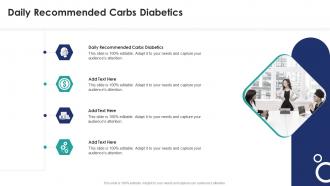 Daily Recommended Carbs Diabetics In Powerpoint And Google Slides Cpb