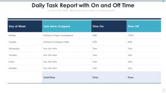 Daily report powerpoint ppt template bundles
