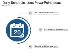 Daily Schedule Icons PowerPoint Ideas