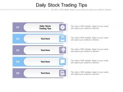 Daily stock trading tips ppt powerpoint presentation summary shapes cpb