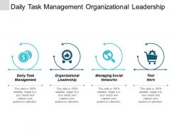 Daily task management organizational leadership managing social networks cpb