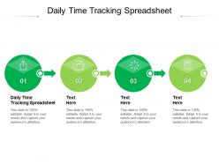 Daily time tracking spreadsheet ppt powerpoint presentation portfolio background image cpb