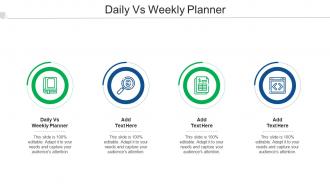 Daily Vs Weekly Planner Ppt Powerpoint Presentation Slides Graphic Images Cpb