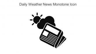 Daily Weather News Monotone Icon In Powerpoint Pptx Png And Editable Eps Format
