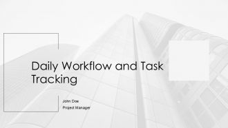 Daily Workflow And Task Tracking PPT Slides AT