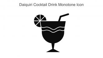 Daiquiri Cocktail Drink Monotone Icon In Powerpoint Pptx Png And Editable Eps Format