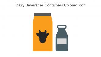 Dairy Beverages Containers Colored Icon In Powerpoint Pptx Png And Editable Eps Format