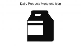Dairy Products Monotone Icon In Powerpoint Pptx Png And Editable Eps Format