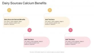 Dairy Sources Calcium Benefits In Powerpoint And Google Slides Cpb