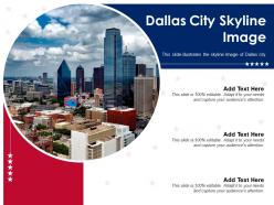 Dallas city skyline image powerpoint presentation ppt template