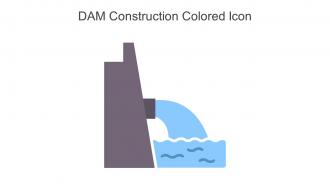 Dam Construction Colored Icon In Powerpoint Pptx Png And Editable Eps Format