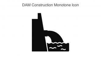 Dam Construction Monotone Icon In Powerpoint Pptx Png And Editable Eps Format