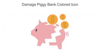 Damage Piggy Bank Colored Icon In Powerpoint Pptx Png And Editable Eps Format