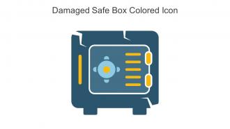 Damaged Safe Box Colored Icon In Powerpoint Pptx Png And Editable Eps Format