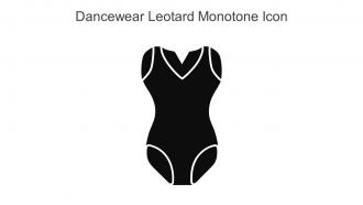Dancewear Leotard Monotone Icon In Powerpoint Pptx Png And Editable Eps Format