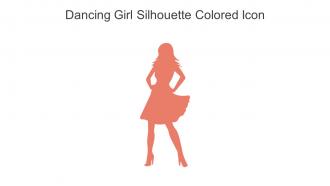 Dancing Girl Silhouette Colored Icon In Powerpoint Pptx Png And Editable Eps Format