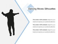 Dancing moves silhouette powerpoint layout