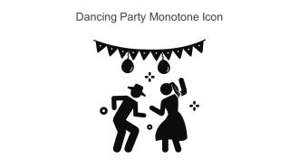 Dancing Party Monotone Icon In Powerpoint Pptx Png And Editable Eps Format