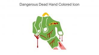 Dangerous Dead Hand Colored Icon In Powerpoint Pptx Png And Editable Eps Format