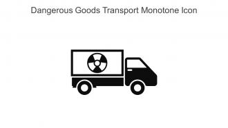 Dangerous Goods Transport Monotone Icon In Powerpoint Pptx Png And Editable Eps Format