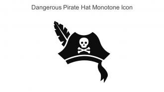 Dangerous Pirate Hat Monotone Icon In Powerpoint Pptx Png And Editable Eps Format