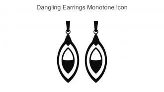 Dangling Earrings Monotone Icon In Powerpoint Pptx Png And Editable Eps Format
